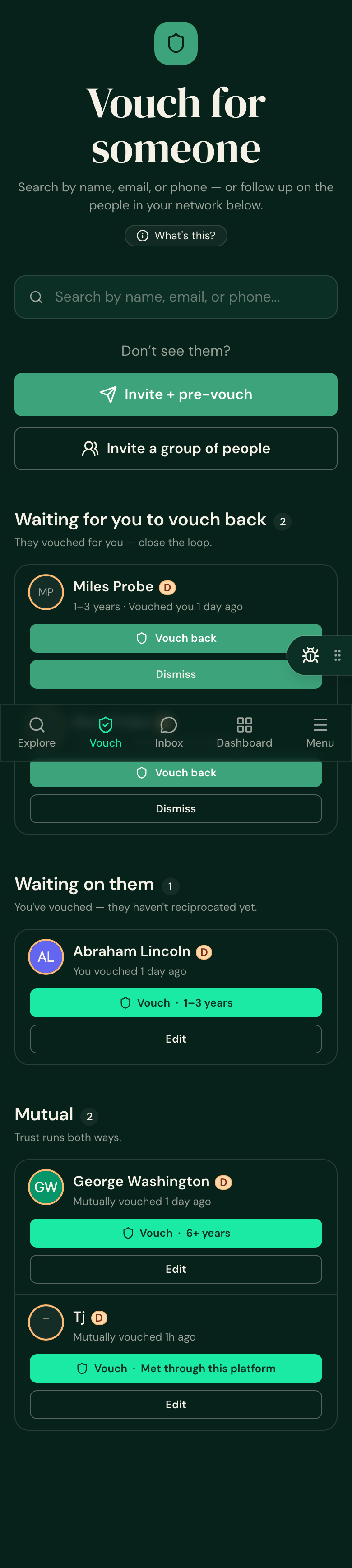 Vouch page at 390 wide